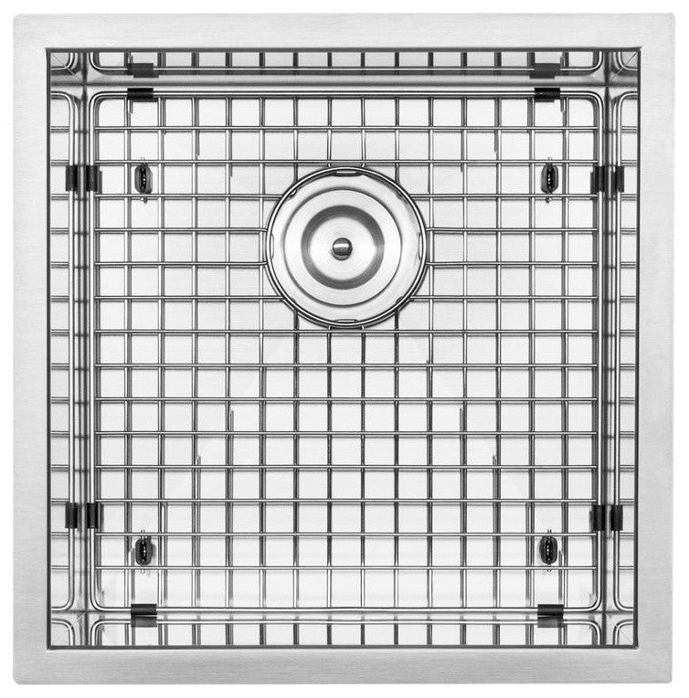 17.5" Zero Radius Undermount 16-Gauge Stainless Steel Kitchen and Bar Sink, Sink