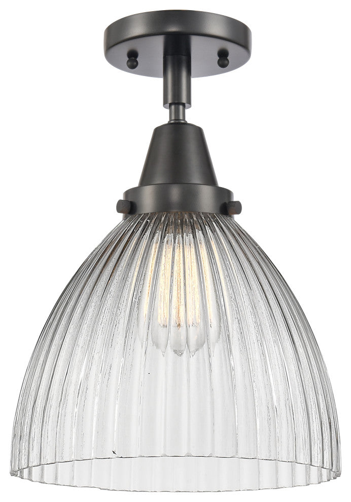 INNOVATIONS LIGHTING 447-1C-BK-G222 Seneca Falls Flush Mount