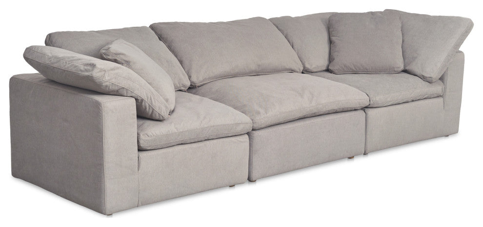 Terra Modular Sofa Performance Fabric, Grey