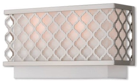 Livex Lighting Arabesque Light ADA Wall Sconce, Brushed Nickel