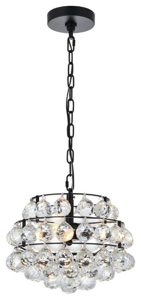 Seren 12" Pendant, Black