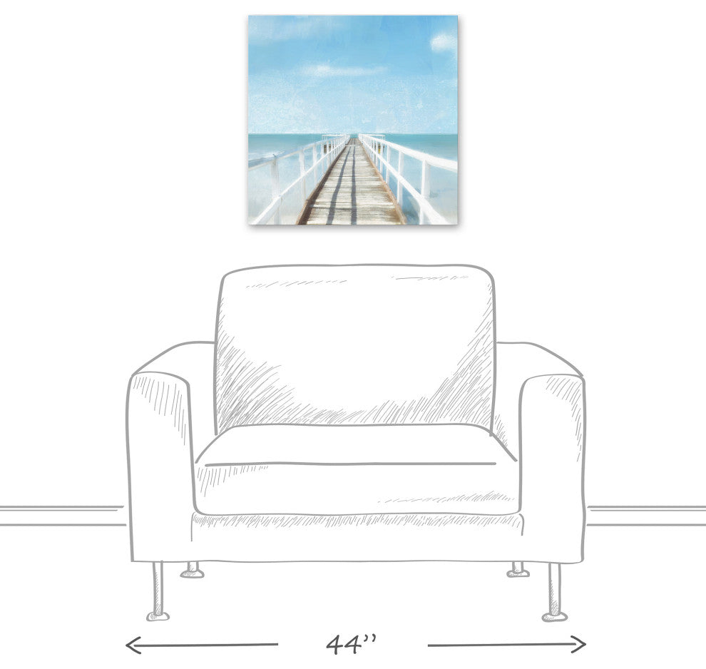 Vitamin Sea Dock 20x20 Canvas Wall Art