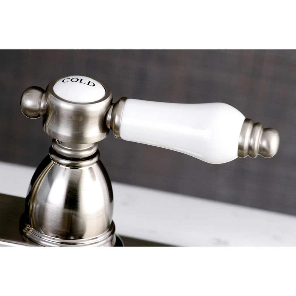 Kingston Brass 4" Centerset Bar Faucet, Brushed Nickel