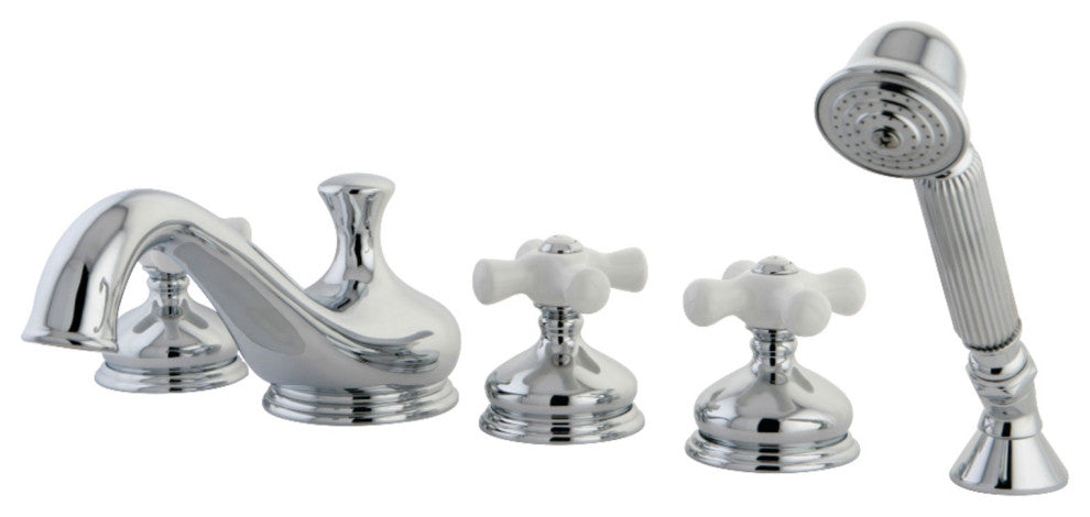 KS33315PX Roman Tub Faucet With Hand Shower, Polished Chrome