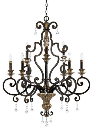 Marquette 9-Light Chandelier, Heirloom