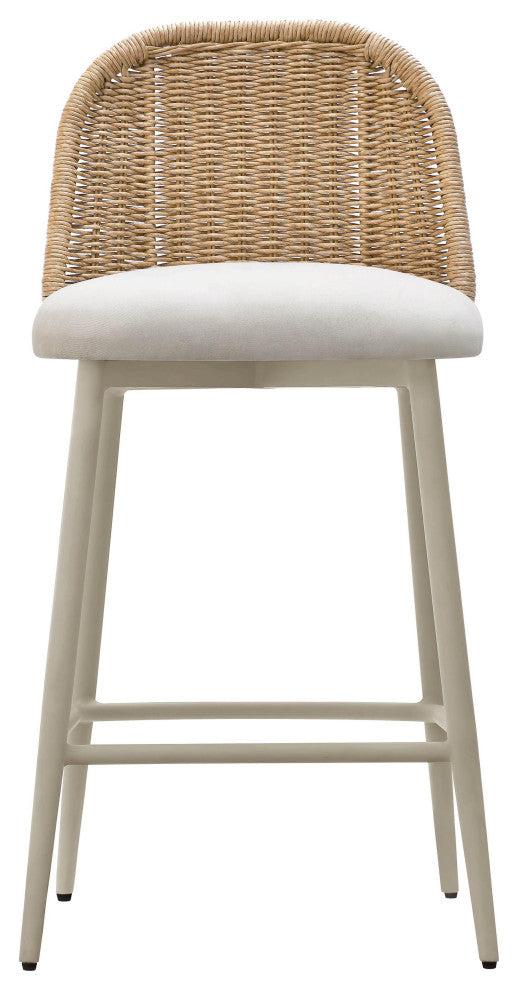 Alexa Cream Outdoor Counter Stool Cream