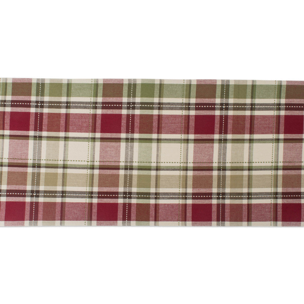 DII Homespun Plaid Table Runner