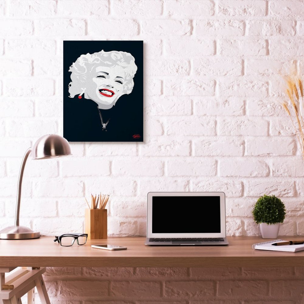 Stupell Industries Abstract Marilyn Portrait Vintage Movie Star, 24 x 30