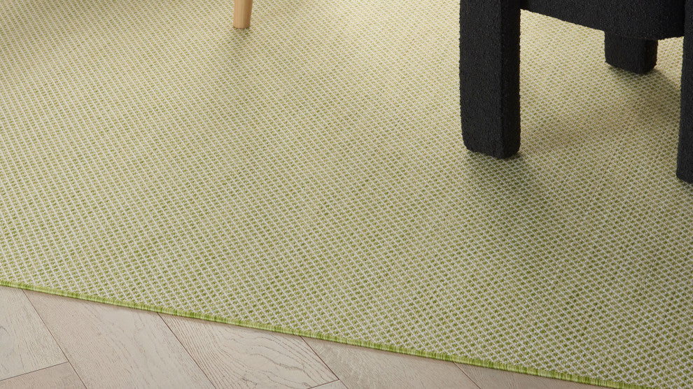 Nourison Courtyard 9' x 12' Ivory Green Modern Area Rug