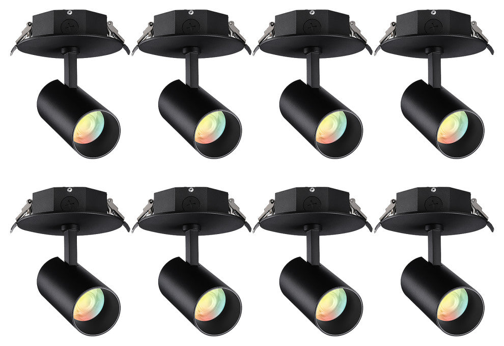 8 Pack 4" LED Recessed Spotlight Dimmable, 27K/3K/35K/4K/5K Selectable