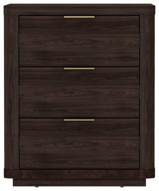 Manhattan Comfort Evelyn Nightstand, Brown, Single