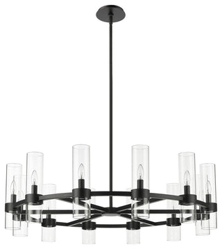 Z-Lite 4008-12 Datus 12 Light 44"W Taper Candle Chandelier - Rubbed Brass