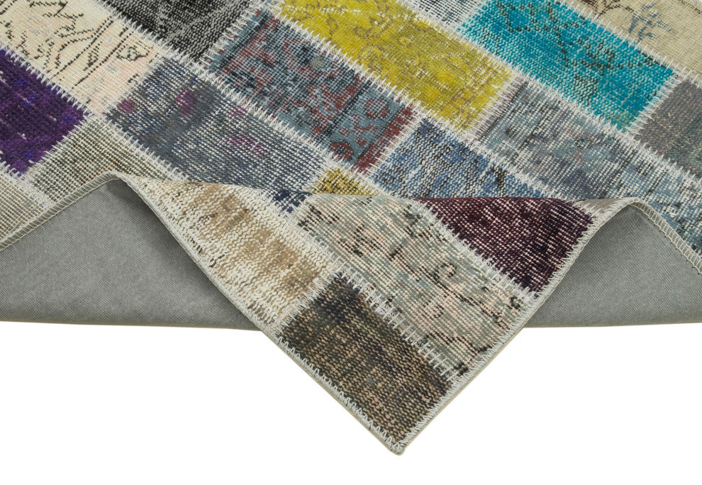 Rug N Carpet - Handmade Oriental 3' 2" x 10' 0" Antique Patchwork Runner Rug