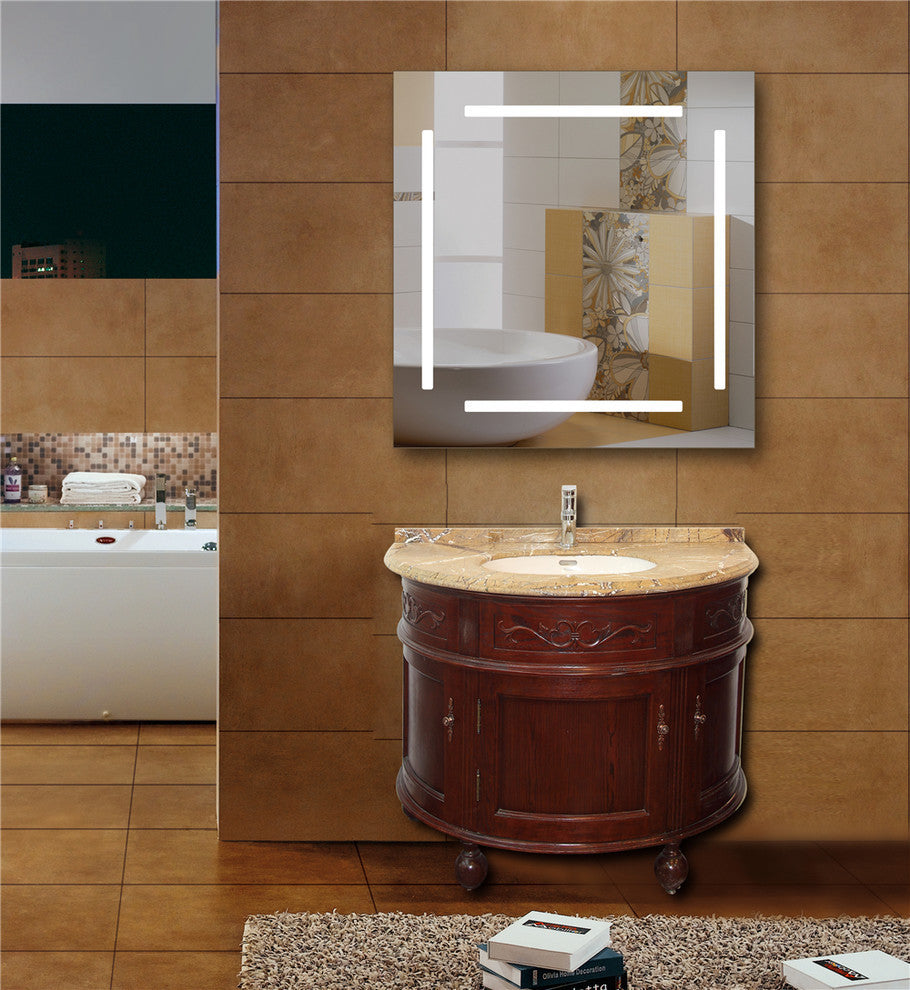 Woodbridge Lighting Reflections Round LED Mirror, Rectangular, Bar-Light - 31.5"