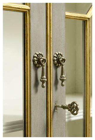 George III Parcel Gilt Secretary Bookcase