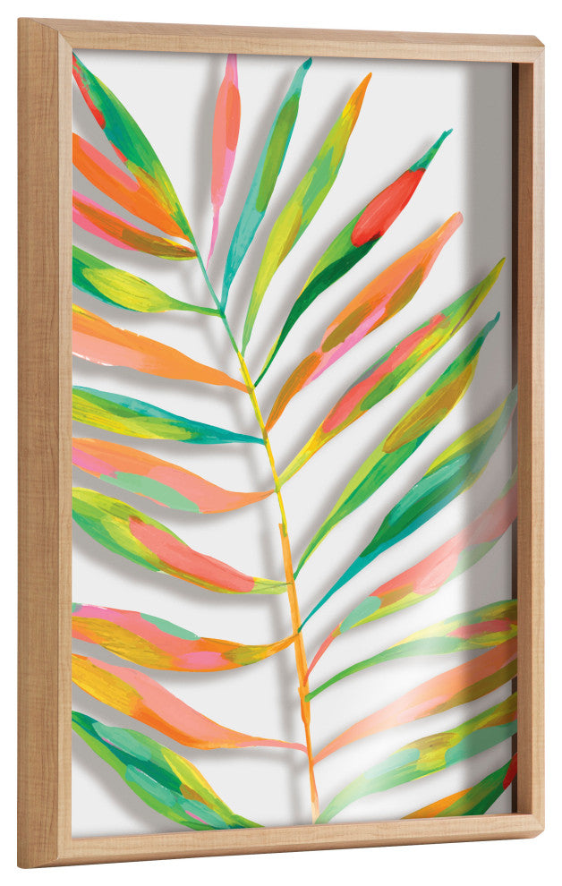 Blake Palma Framed Printed Glass by Jessi Raulet of Ettavee, Natural 18x24