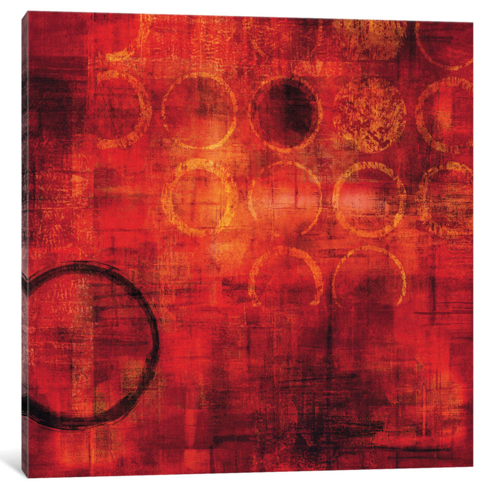 "Rojo" by Brent Nelson, Canvas Print, 18"x18"