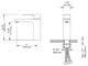 Blossom Brass Square Single Handle Bathroom Vanity Sink Faucet, Brush Nickel W/