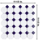 Metro Octagon 11-1/2"x11-1/2" Porcelain Mosaic Floor/Wall Tile, Matte, White