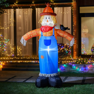 9FT Lighted Inflatable Scarecrow Decor