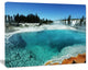 Fantastic Blue Yellowstone Lake, Landscape Wall Art on Canvas, 40"x30"