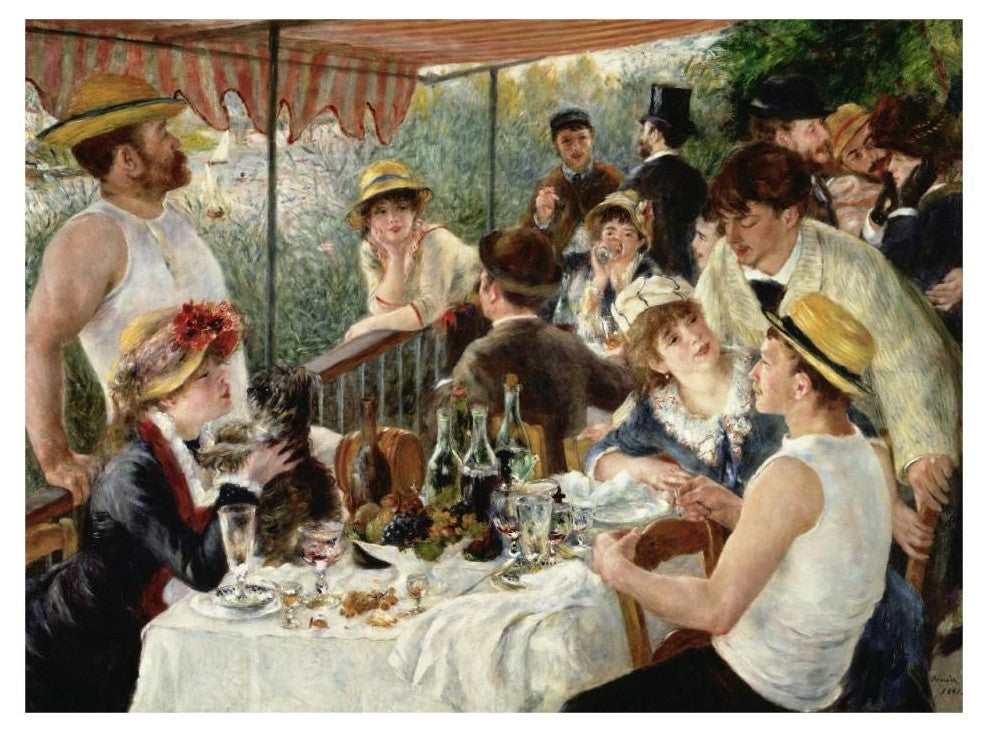 "Luncheon of the Boating Party" Print by Pierre-Auguste Renoir, 32"x24"