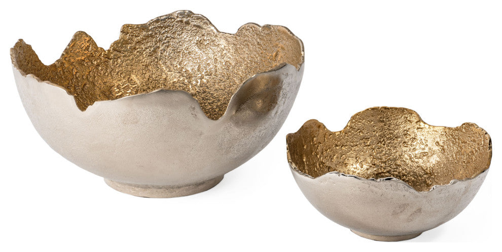 Aidey Decorative Metal Bowls, Set of 2