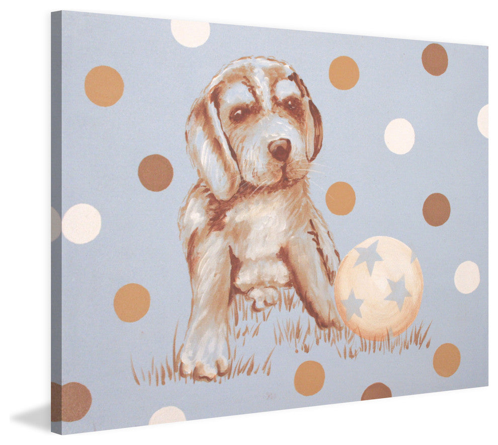 Marmont Hill, "Sparky" by Reesa Qualia Painting Print on Wrapped Canvas, 52x40