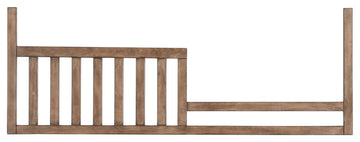 Hanley 56"W Wood Toddler Rail Assembly, Cashew