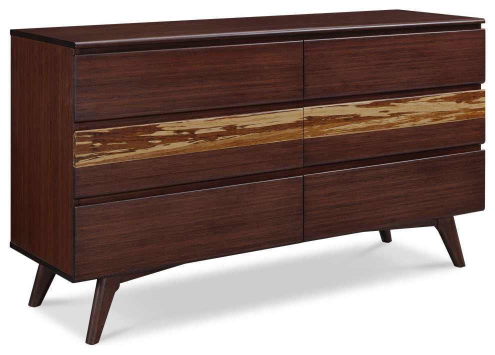 Azara Six Drawer Dresser, Sable