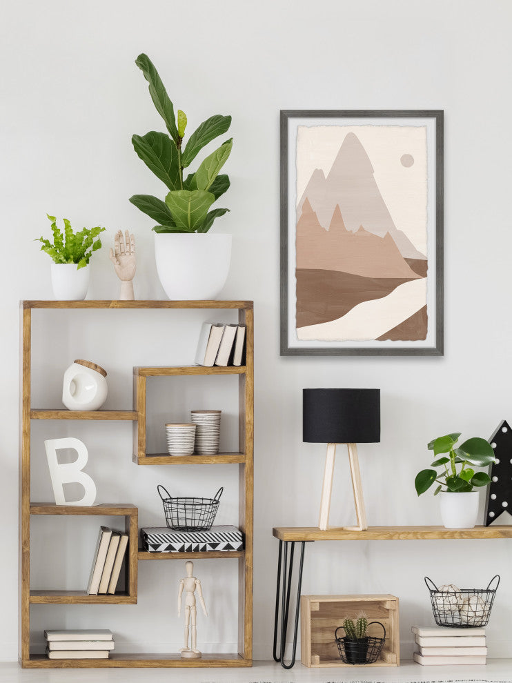 "Triangle Peak" Framed Painting Print, 8x12