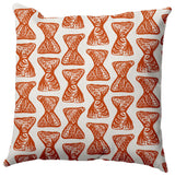 Bongo Rhythm Outdoor Pillow, Orange, 16"x16"