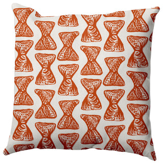 Bongo Rhythm Outdoor Pillow, Orange, 16"x16"