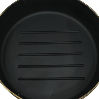 Sunnydaze Large Black Steel Cauldron Outdoor Fire Pit With Spark Screen, 34"