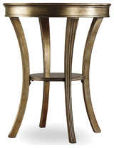 Sanctuary Round Mirrored Accent Table Visage