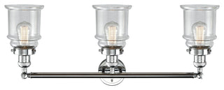 Canton 3-Light Bath Fixture, Clear Glass, Polished Chrome