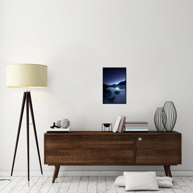 "Moonlight" Framed Canvas Giclee by Yan Zhang, 15x23"