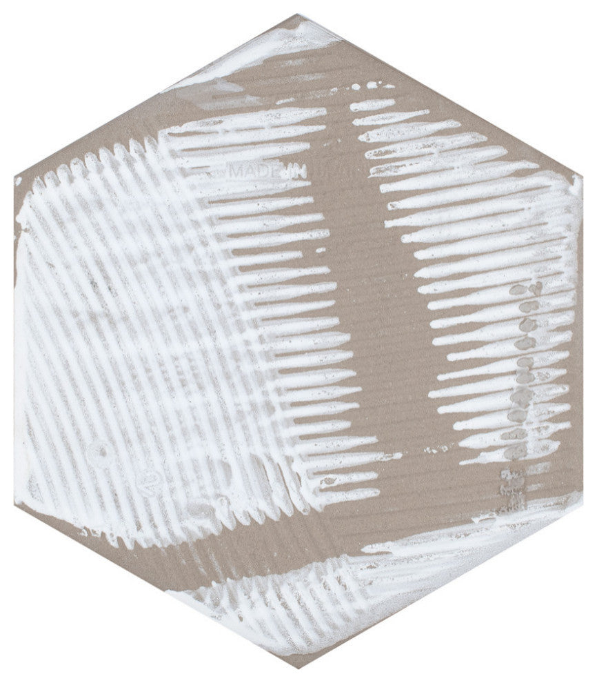 Porto Savona Hex Dandelion Porcelain Floor and Wall Tile