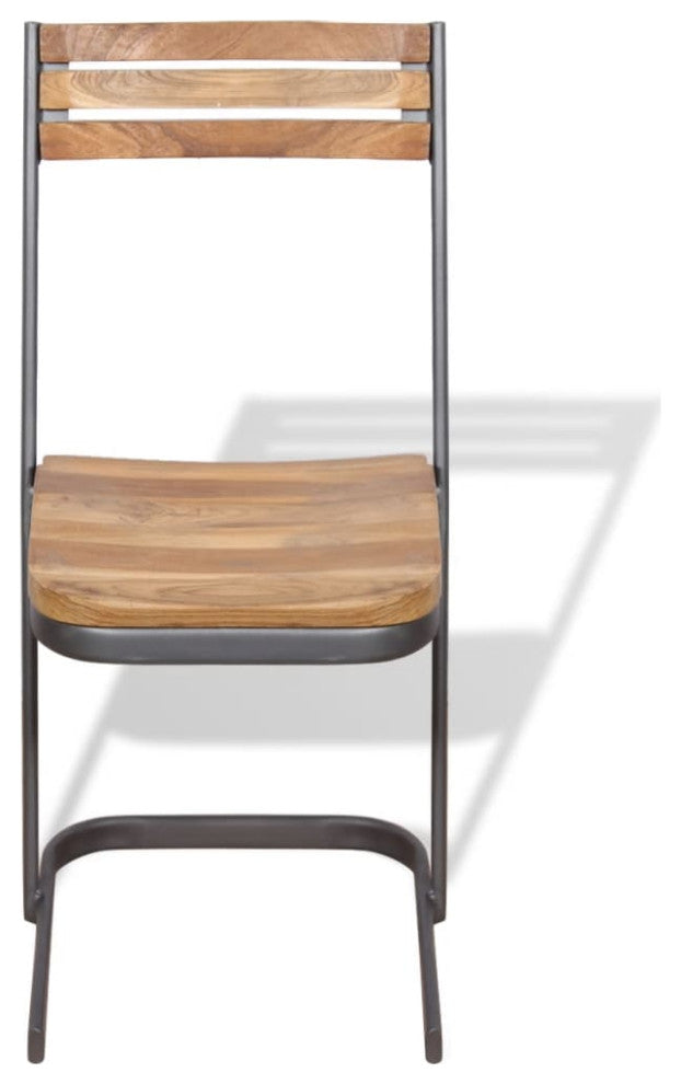 vidaXL Dining Chairs 6 pcs Solid Teak Wood