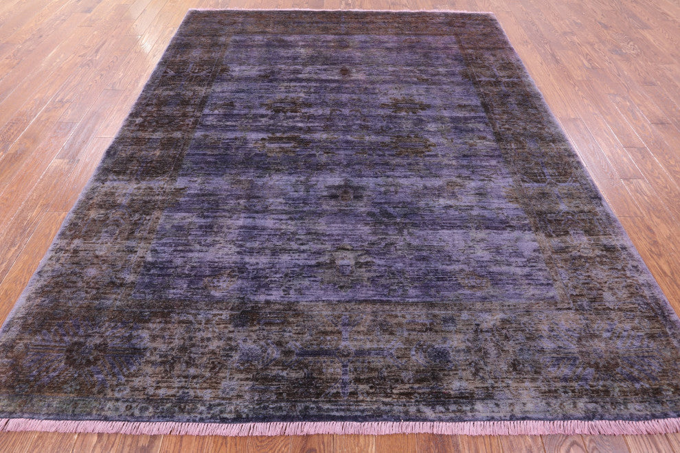 8' 1" X 9' 10" Full Pile Overdyed Hand Knotted Rug - WR1430