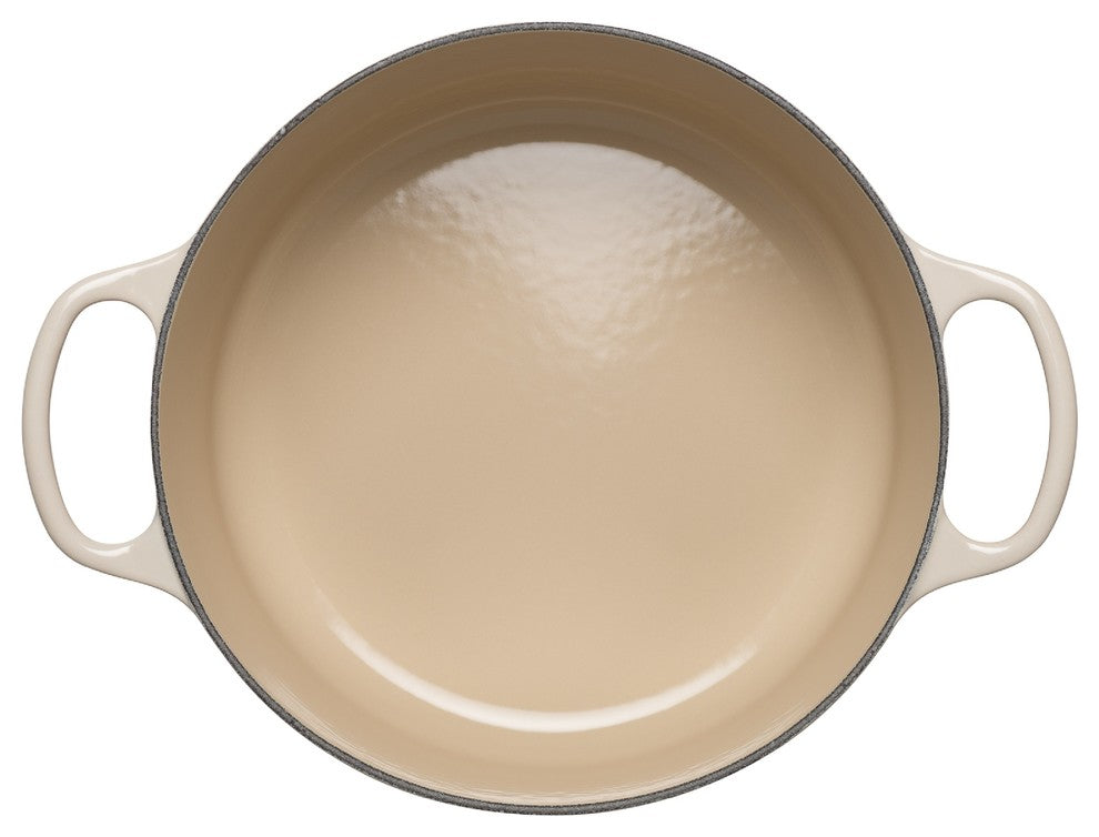 Le Creuset Signature Cast Iron Round Casserole, 18 cm, Almond