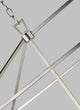 Dianna Five Light Medium Linear Chandelier, Brushed Nickel