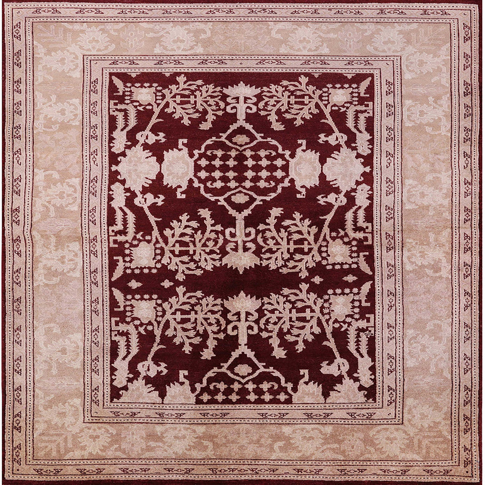 Ahgly Company Indoor Square Mid-Century Modern Area Rugs, 5' Square