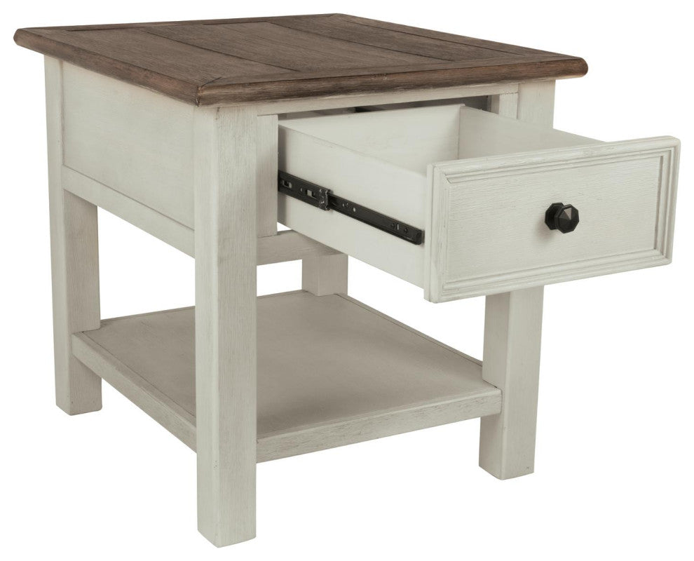 Bolanburg Casual Two-Tone Rectangular End Table