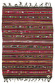 Rug N Carpet - Handmade Turkish 7' 9'' x 11' 1'' Vintage Goat Hair Kilim Rug