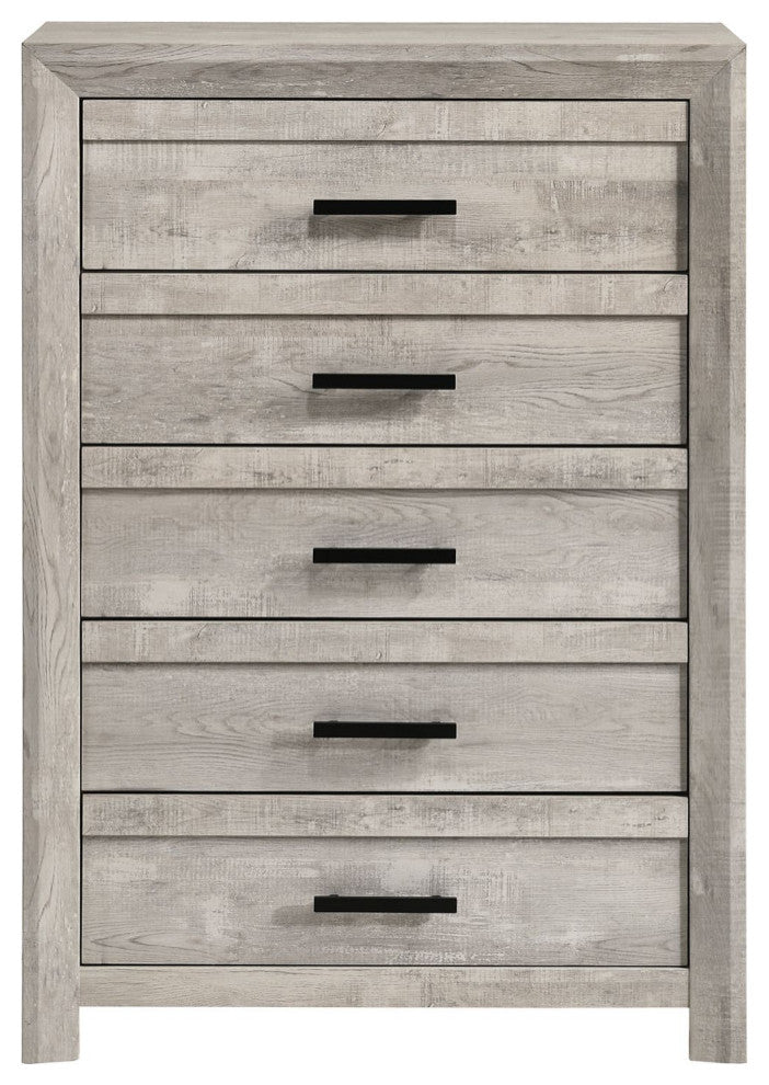 Ellen 5 Drawer Chest, White
