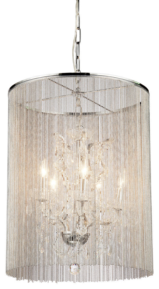 WAREHOUSE OF TIFFANY'S RL8059A Rosalias 21 in. 6-Light Indoor Bronze Finish