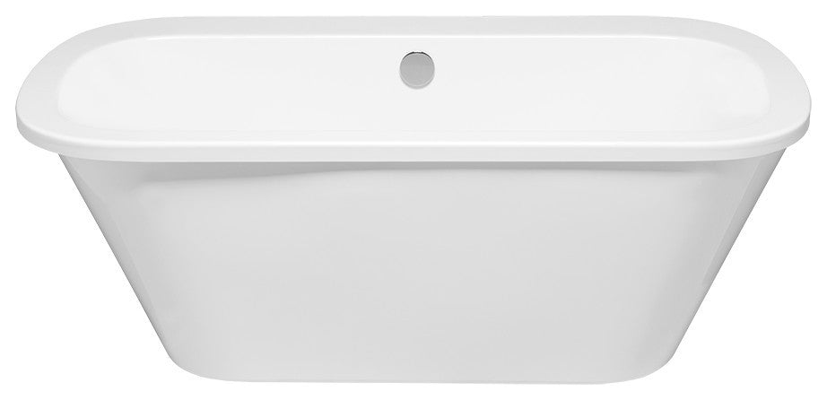 Malibu Placencia Rectangle Soaking Bathtub 66x36x23 Biscuit