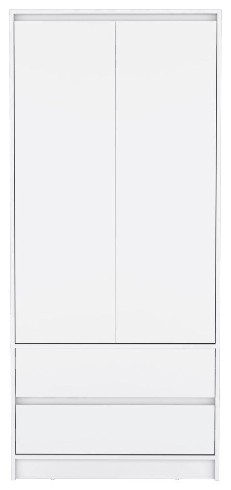 Palmer 2 Drawers Armoire, White