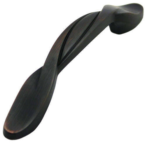 Twist Cabinet Pull, 3" Hole Centers, Oil Rubbed Bronze, Set of 10